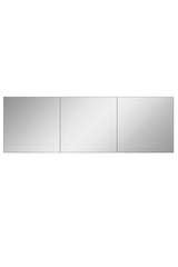 Lot de 3 miroirs adhésifs Klarina L30xH30cm Argent