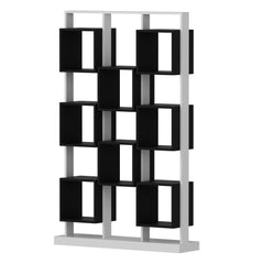 Étagère bibliothèque Kosa L120cm Noir et Blanc