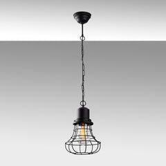 Suspension style industriel Celyn D22cm Métal Noir