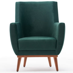 Fauteuil classique Gilwin Velours Vert