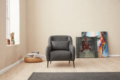 Fauteuil Juanita Tissu Anthracite