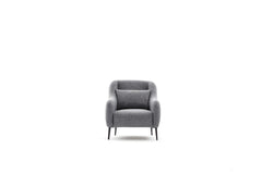 Fauteuil Juanita Tissu Gris clair