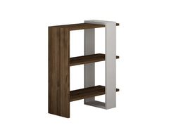 Ensemble de meuble de salon Kailua L80cm 3 meubles Bois foncé et Blanc