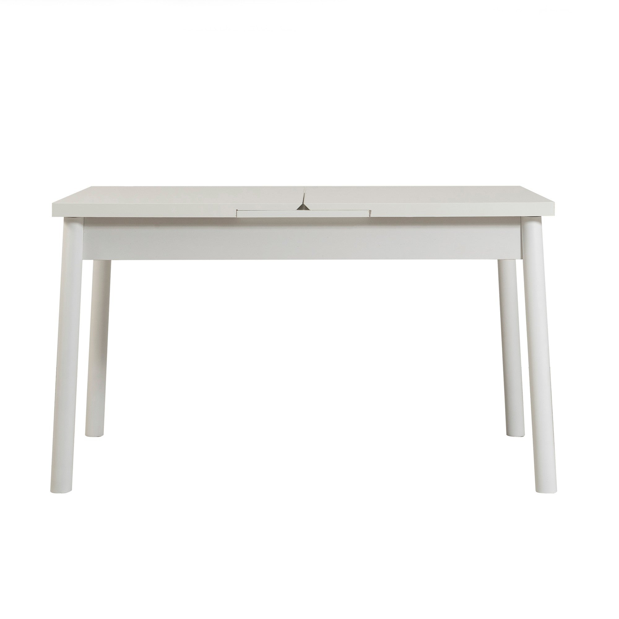 Table extensible minimaliste Saniro L120cm Bois Blanc