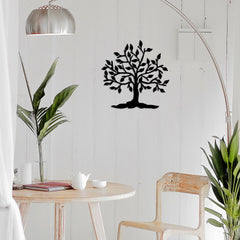 Décoration murale arbre Dolna L60xH60cm Métal Noir