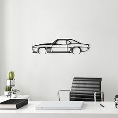 Décoration murale forme de voiture Wuira L70xH15cm Métal Noir