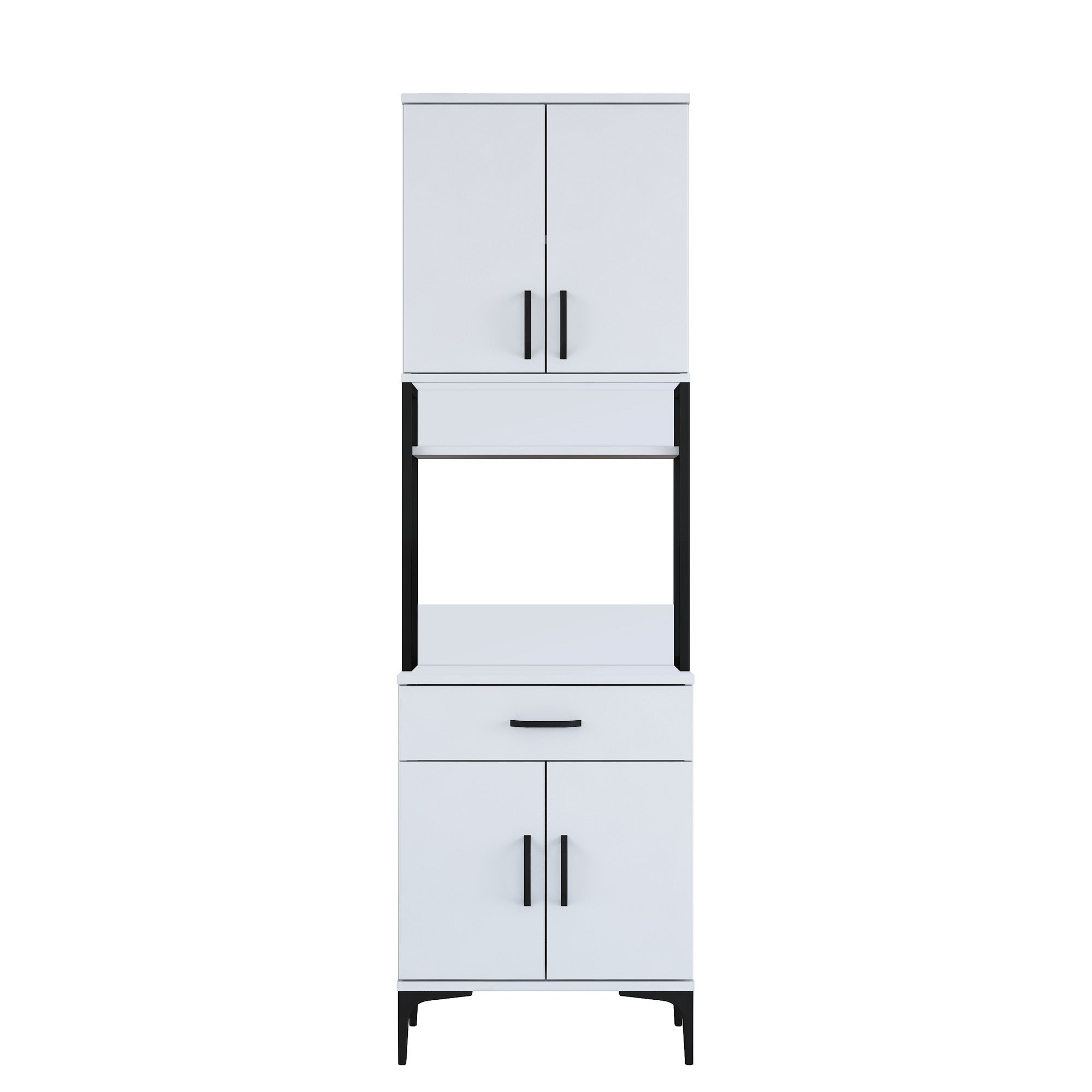 Buffet de cuisine 4 portes et tiroir Ariane L60cm Blanc