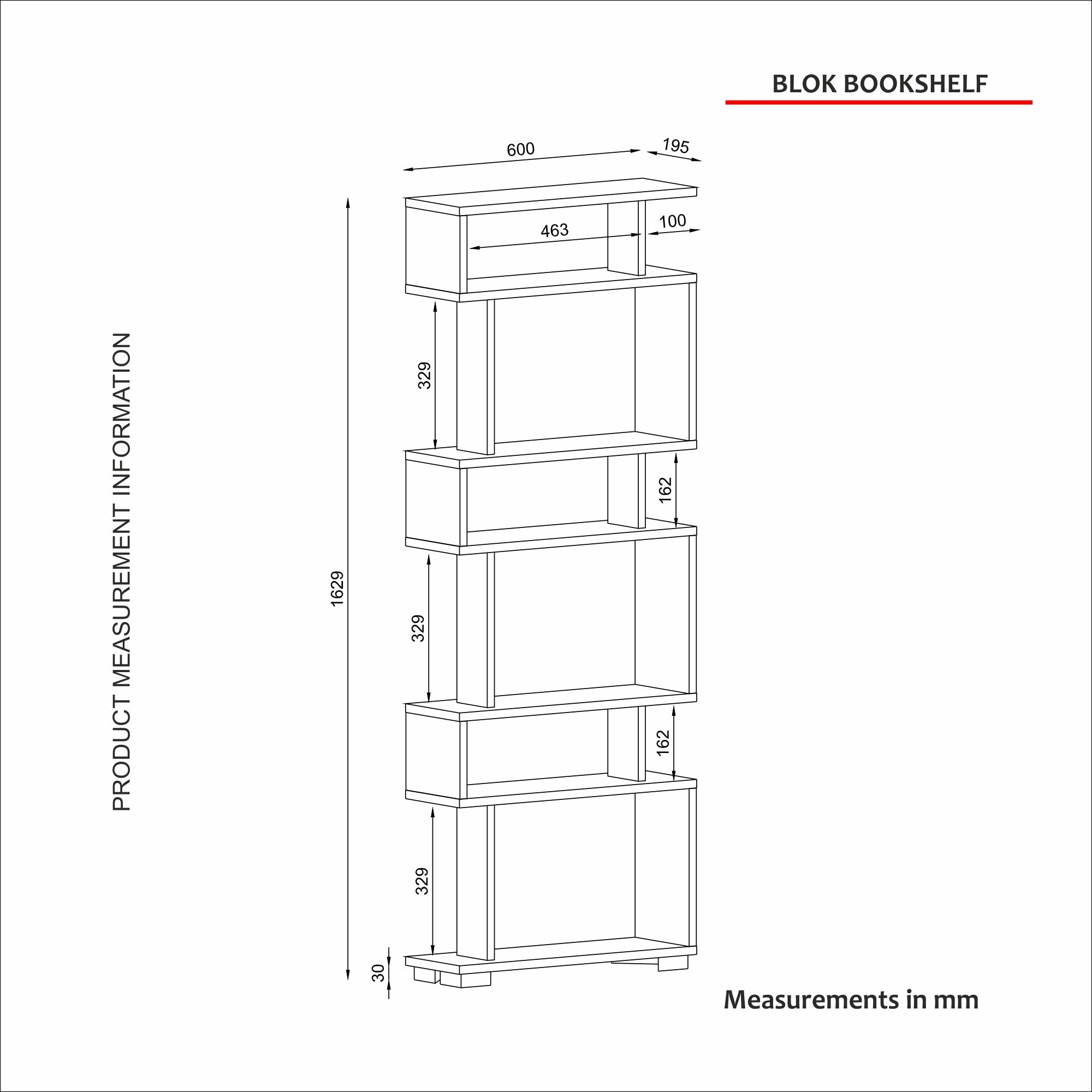 Étagère bibliothèque Lornon L60cm Blanc