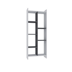 Étagère bibliothèque Coldo L63,2cm Blanc et Anthracite