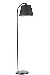 Lampadaire arc moderne Izra H154cm Abat jour conique et Métal Noir