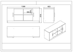 Ensemble de bureau 7 pièces Busymo Bois foncé et Anthracite