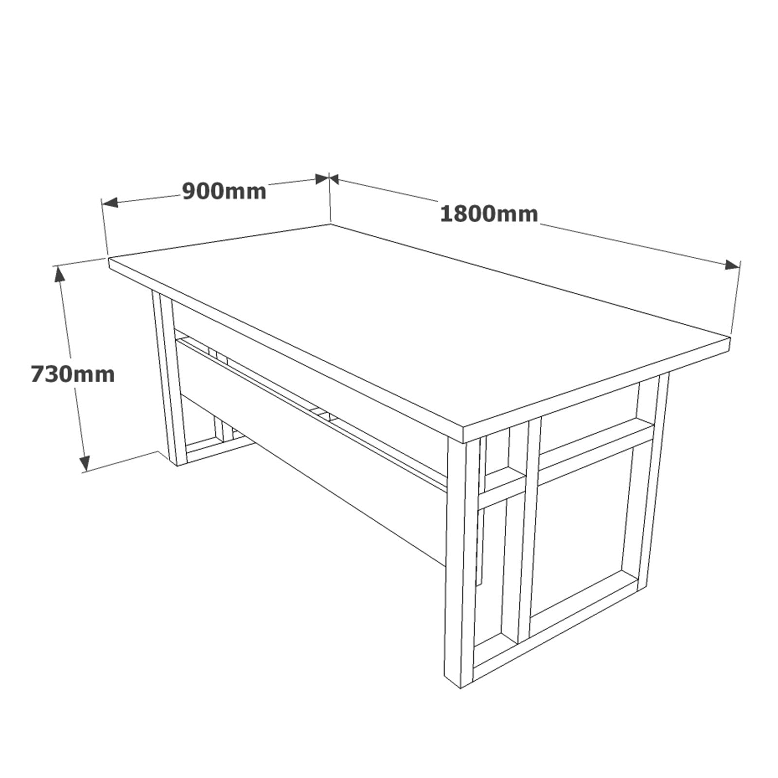 Ensemble de bureau 4 pièces Novag Bois foncé et Anthracite