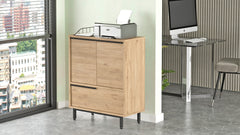 Commode Evelis L75xH90cm Bois clair