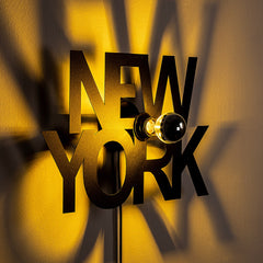 Applique murale Rowan L50xH30cm « New York » Métal Noir