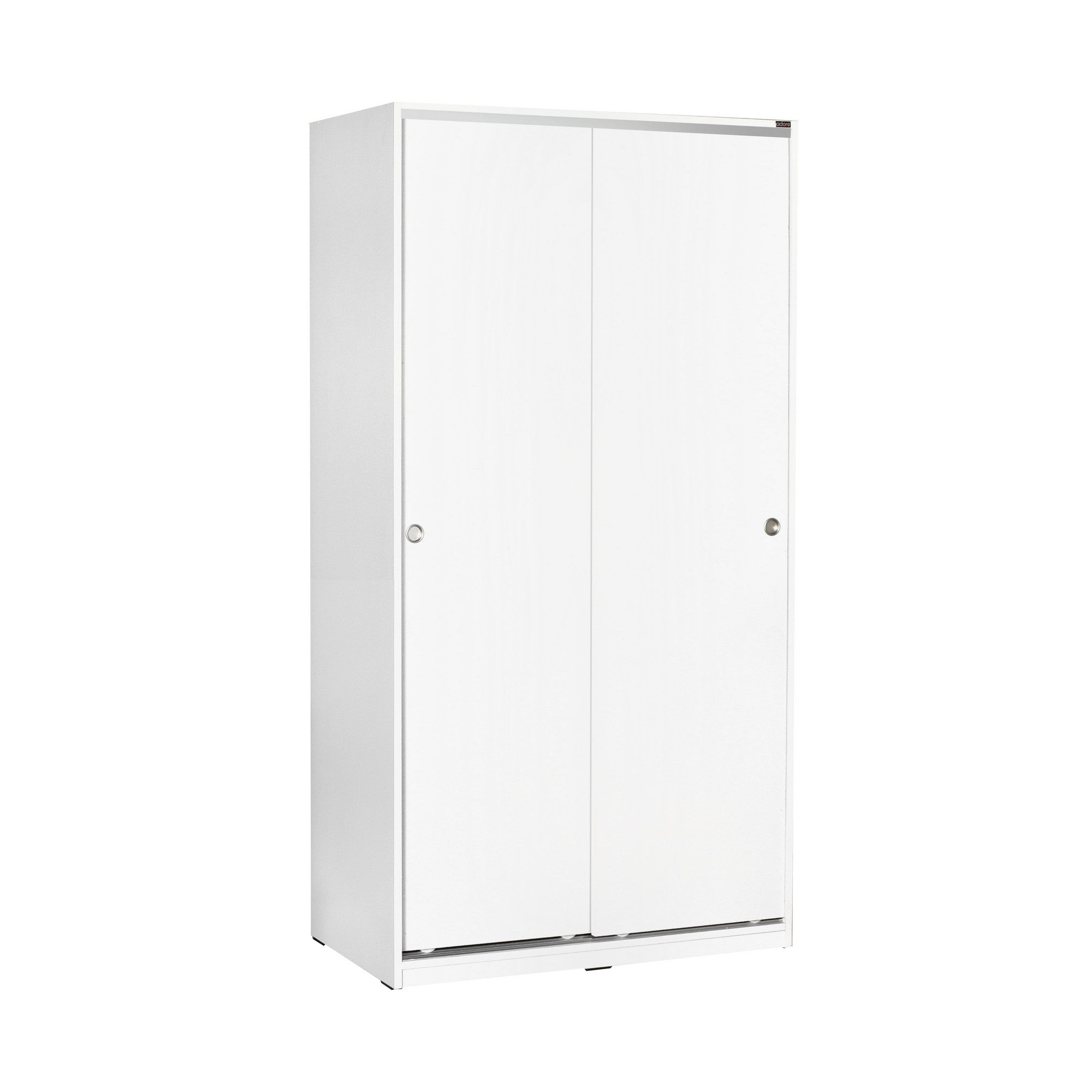 Armoire 2 portes coulissantes Ronga L94cm Blanc