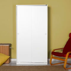 Armoire 2 portes coulissantes Ronga L94cm Blanc