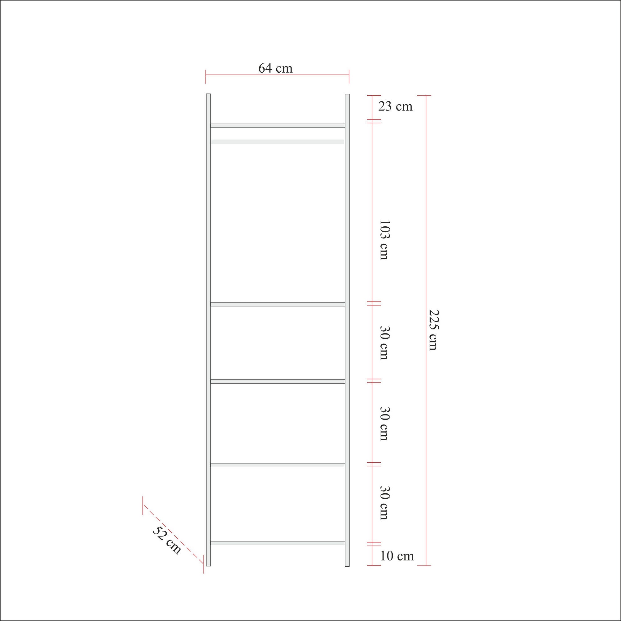 Armoire style industriel Fodienda L168cm avec 3 portes Bois et Métal Noir