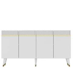 Buffet design Defne L150xH80cm Blanc et Or