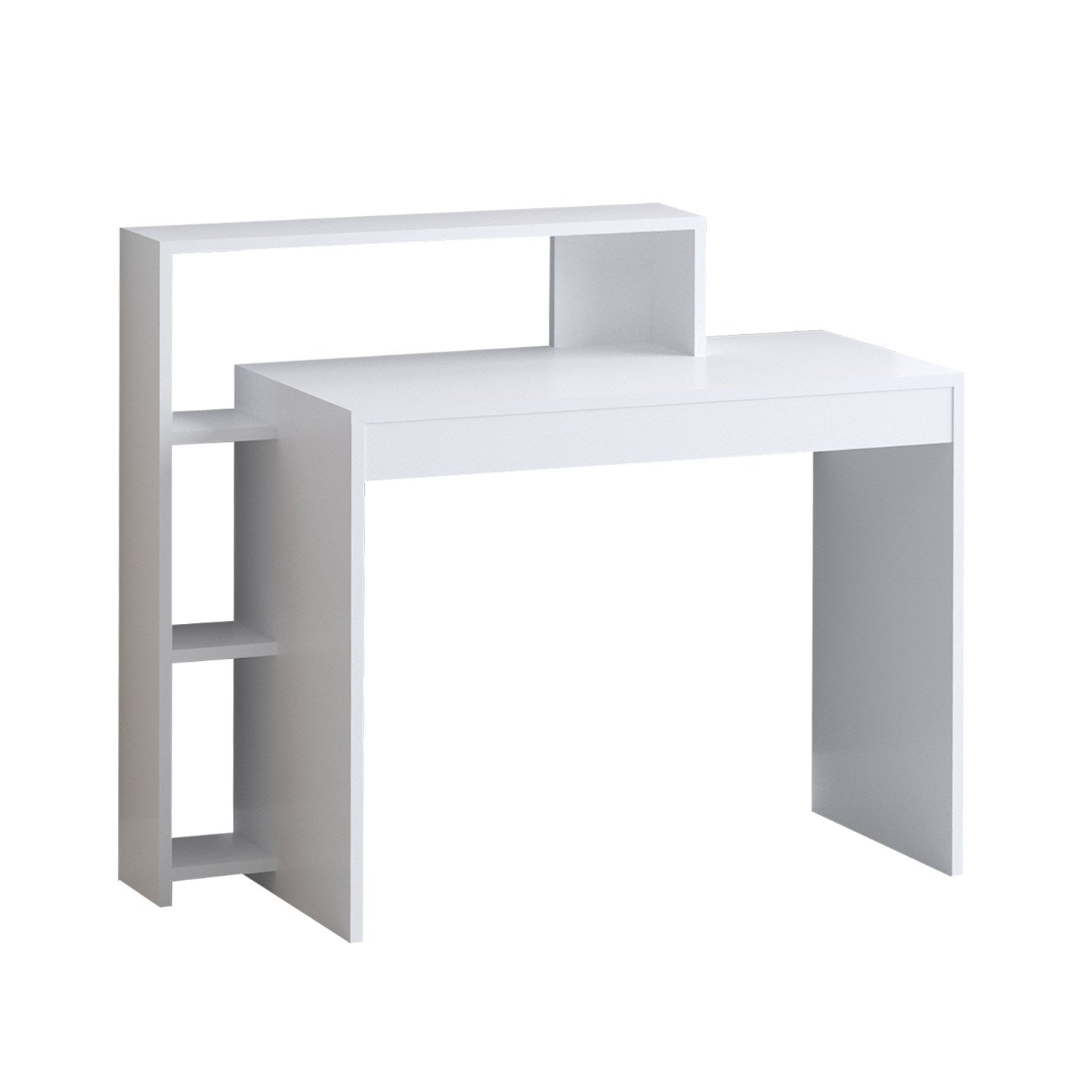 Bureau avec étagère Agout Blanc