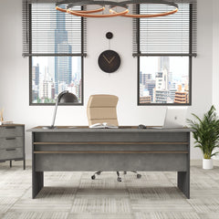 Bureau Harvey Bois Naturel et Gris