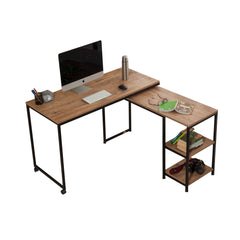 Bureau modulable Sarra Bois clair et Métal Noir