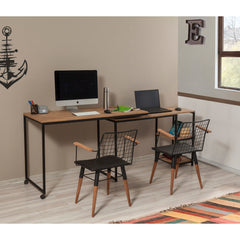 Bureau modulable Sarra Bois clair et Métal Noir