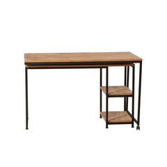 Bureau modulable Sarra Bois clair et Métal Noir