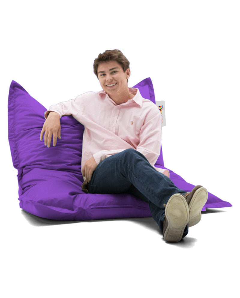 Coussin de sol Axina 100x100cm Tissu Violet