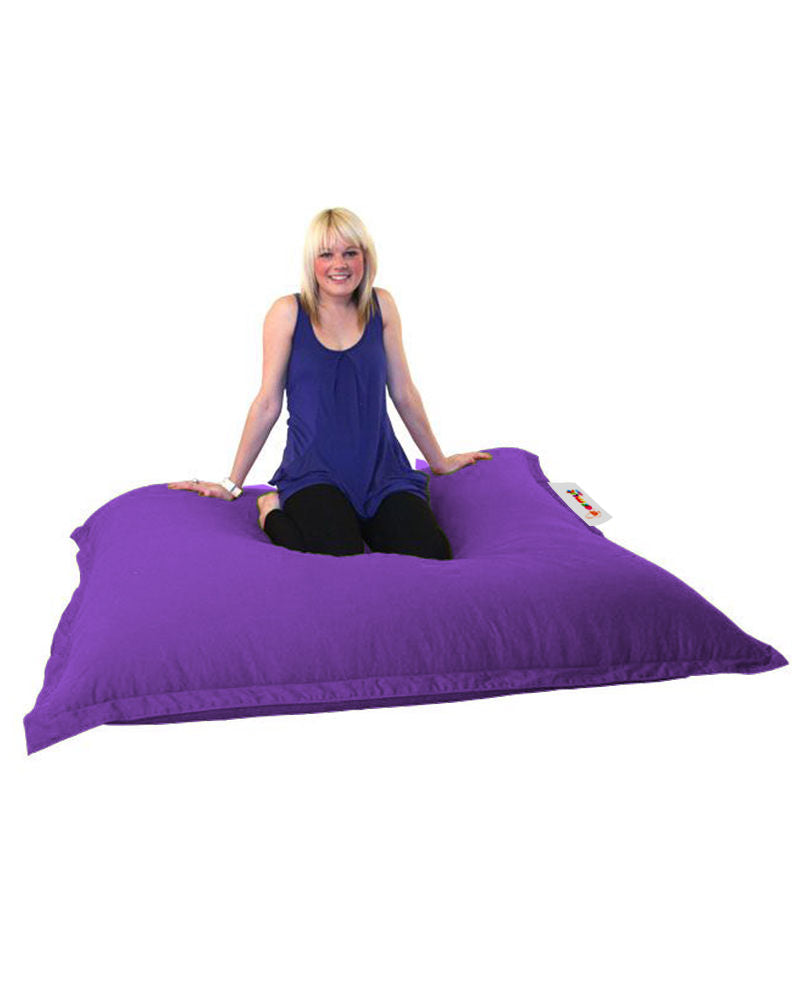 Coussin de sol Axina 100x100cm Tissu Violet