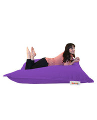 Coussin de sol Axina 100x100cm Tissu Violet