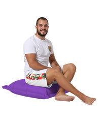 Coussin de sol Norrois 70x70cm Violet