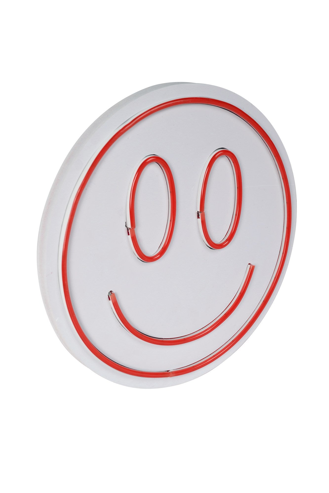 Décoration murale "Smile" LED Emo D27cm Rouge