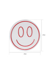 Décoration murale "Smile" LED Emo D27cm Rouge