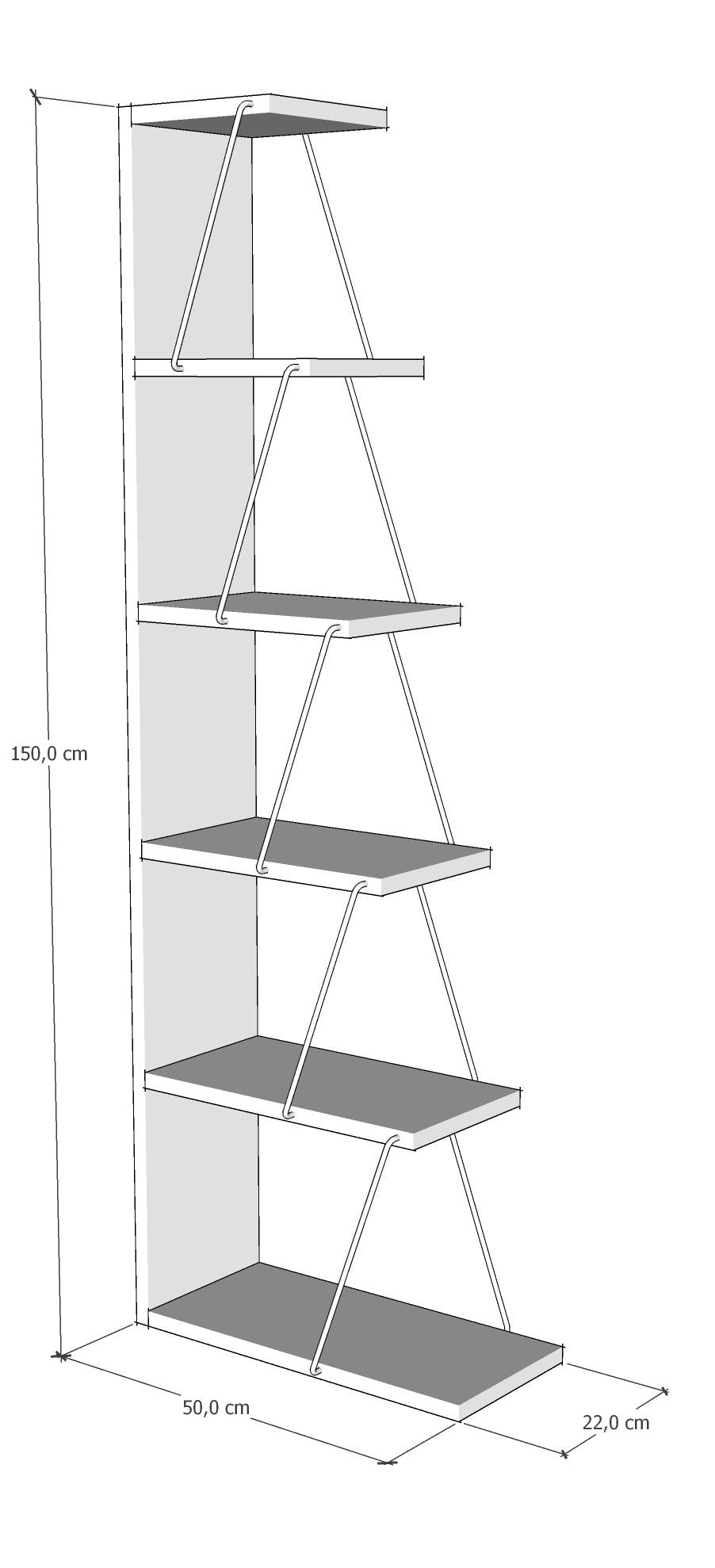 Ensemble de meuble de salon Tlosy Bois clair et Métal Noir