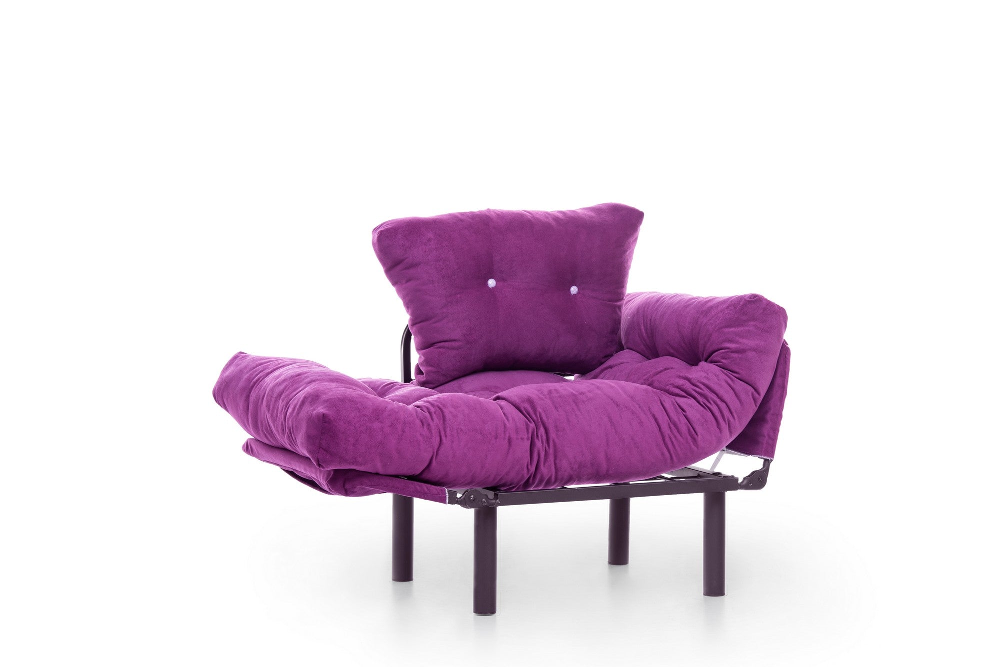 Fauteuil convertible Tresa Tissu Violet