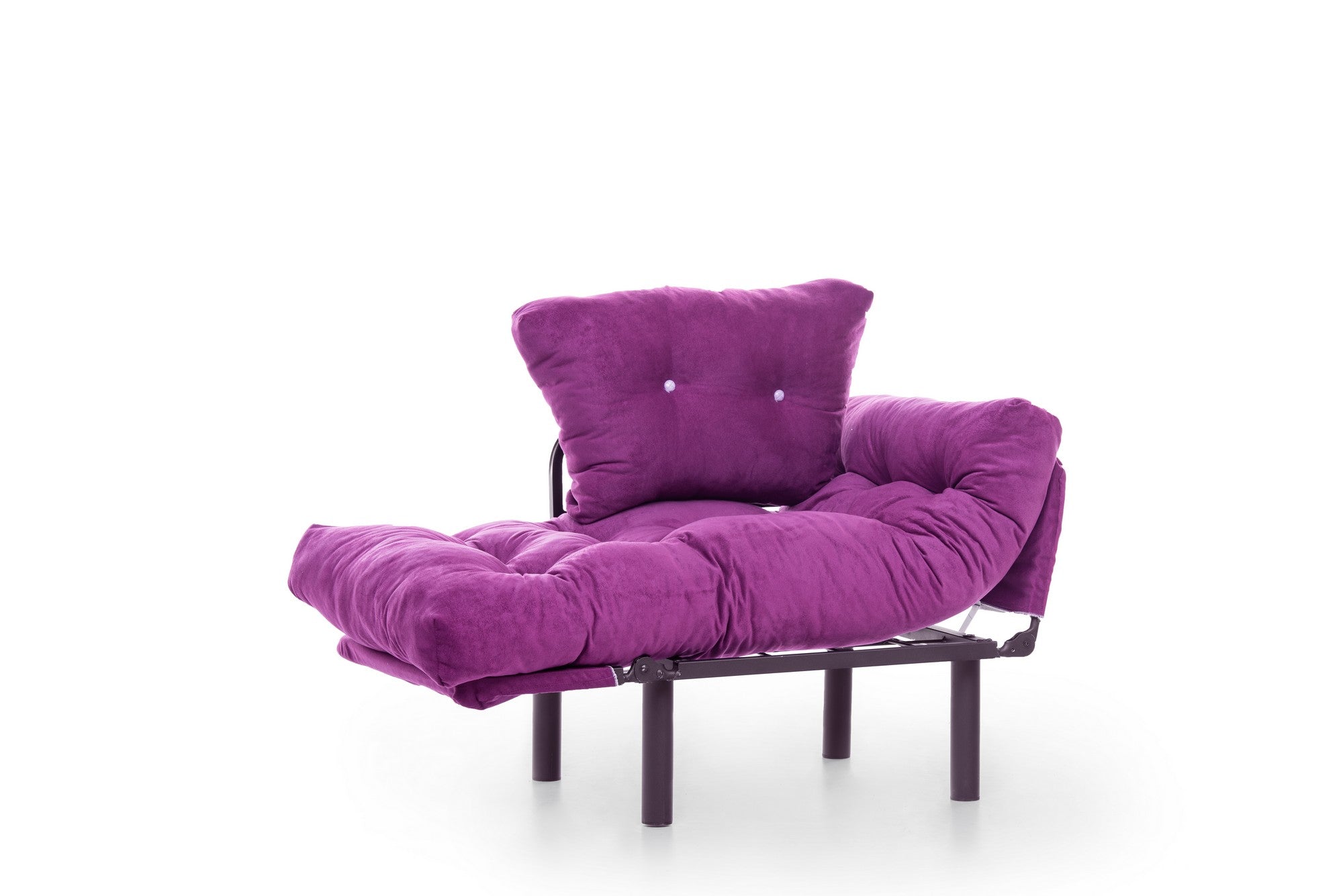 Fauteuil convertible Tresa Tissu Violet