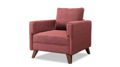 Fauteuil Hermoso Tissu Bordeaux