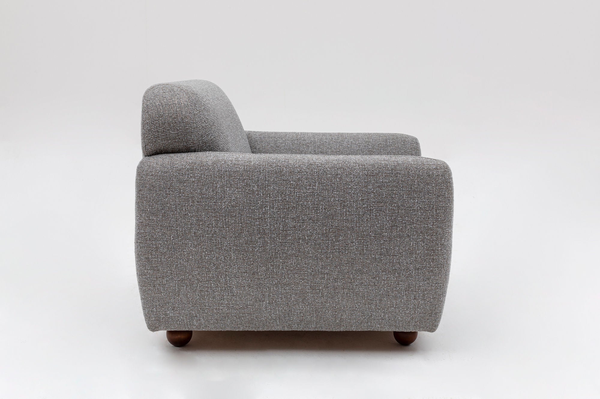 Fauteuil Irek Tissu Gris clair