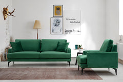 Fauteuil Narchis Velours Vert