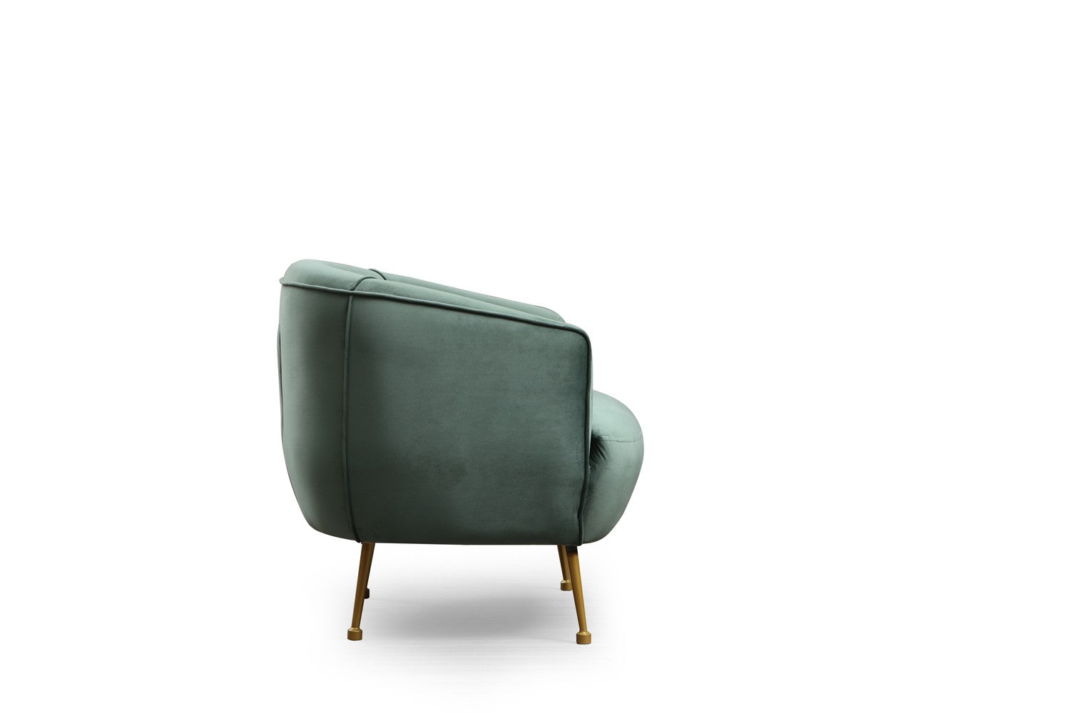 Fauteuil Regila Velours Vert clair