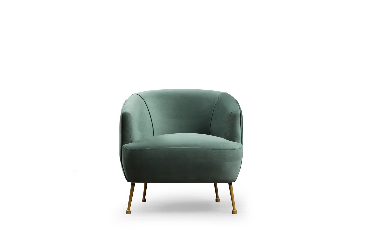 Fauteuil Regila Velours Vert clair