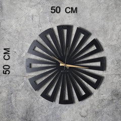 Horloge murale design Martel D50cm Métal Noir