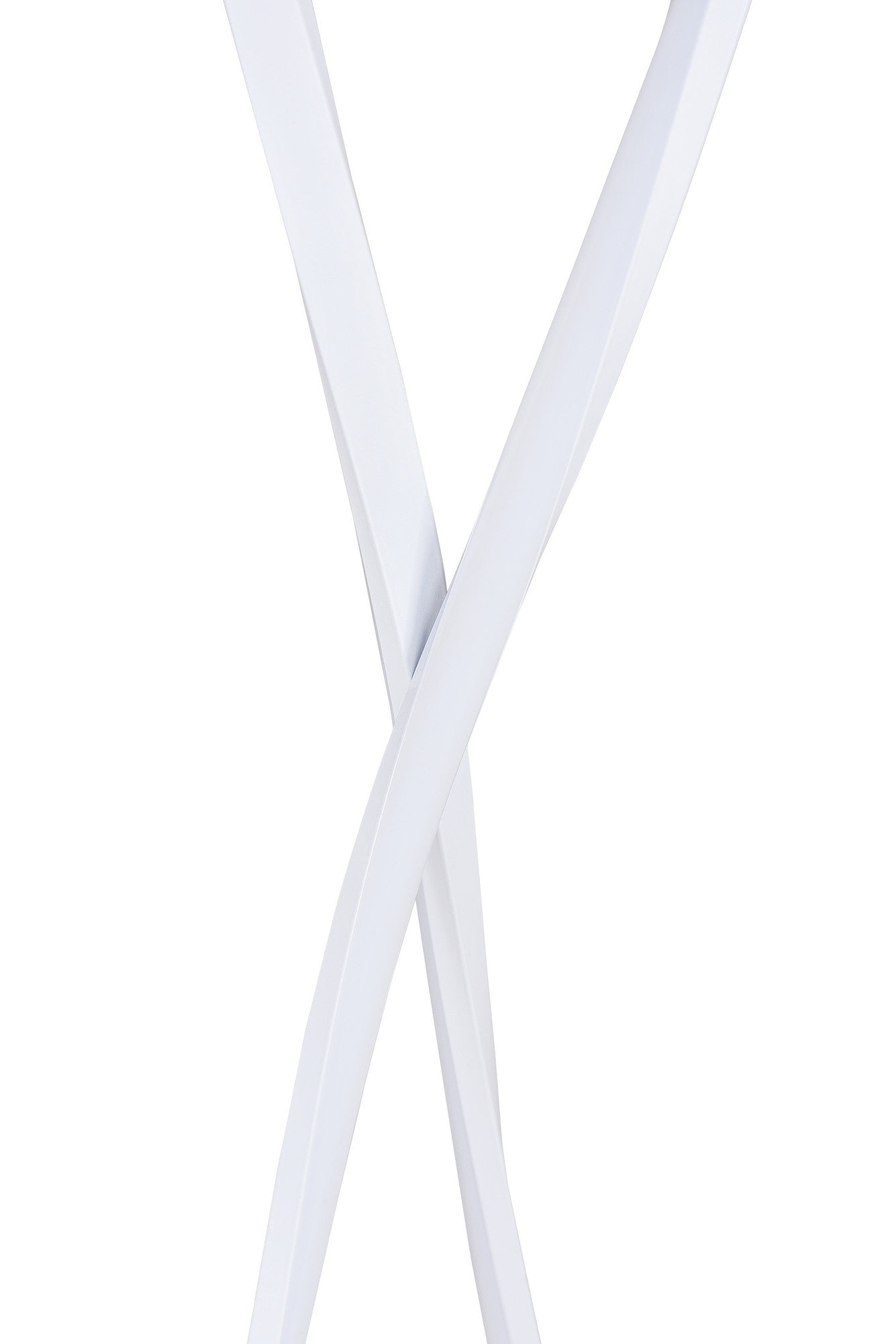 Lampadaire design moderne Delta Métal Blanc et LED Blanc