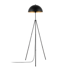 Lampadaire trépied cloche Daoji 170cm Métal Noir