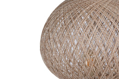 Lampadaire trépied Shar H145cm Bois clair et Jute Beige