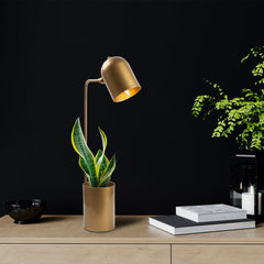 Lampe à poser avec porte stylos Lynton H64cm Métal Or