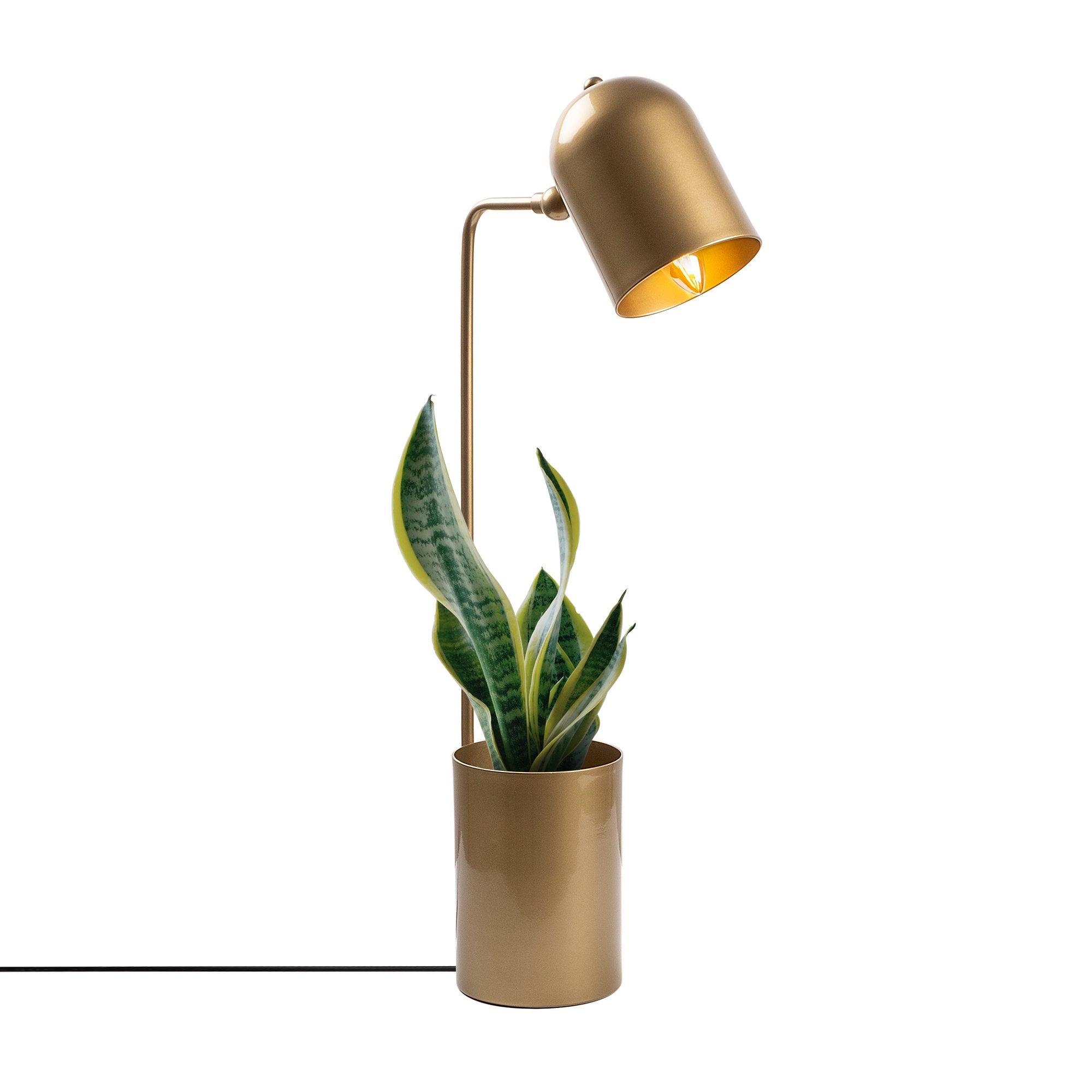 Lampe à poser avec porte stylos Lynton H64cm Métal Or