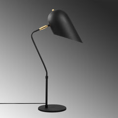 Lampe à poser capsule tronquée Lectio 62cm Métal Noir et Or