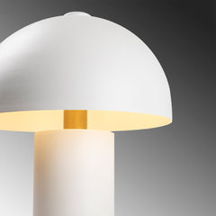 Lampe à poser design Bolet H49cm Métal Blanc