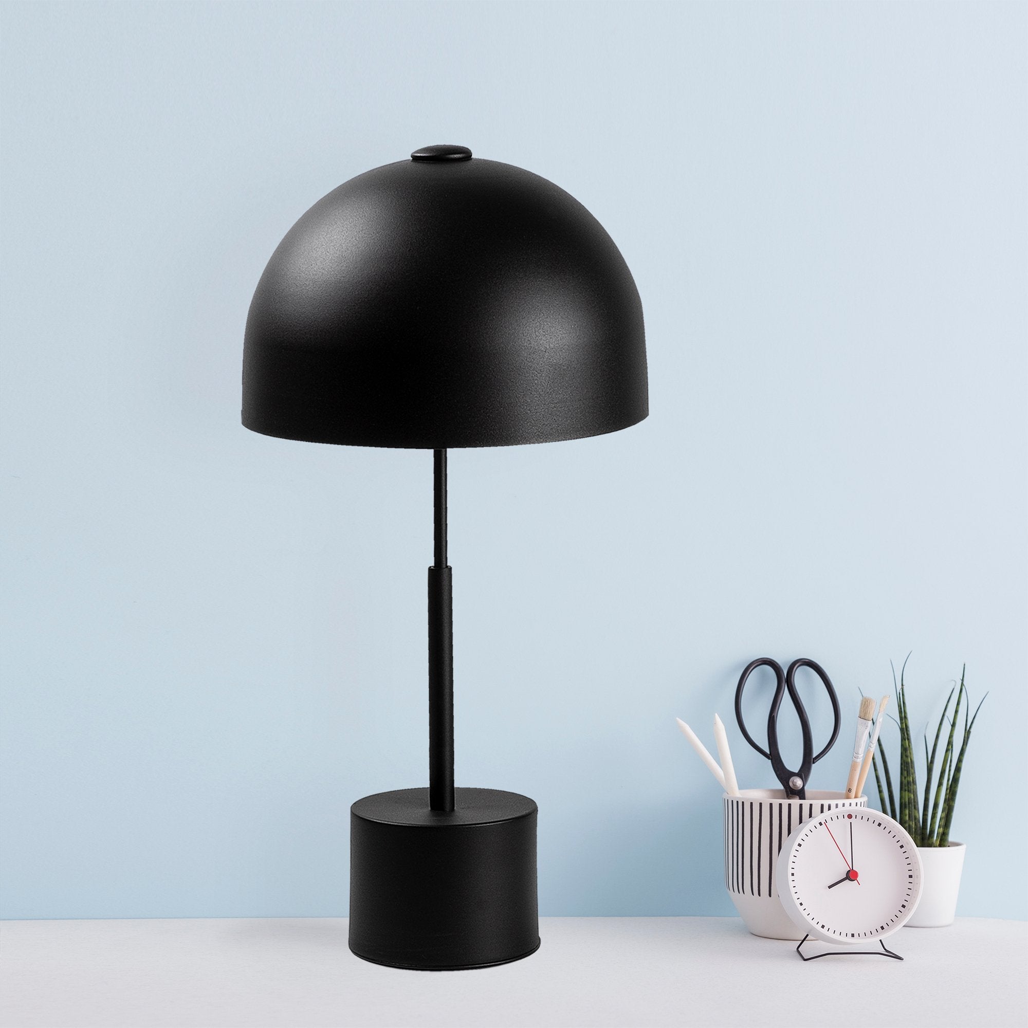 Lampe à poser design Clitocybe H53cm Métal Noir